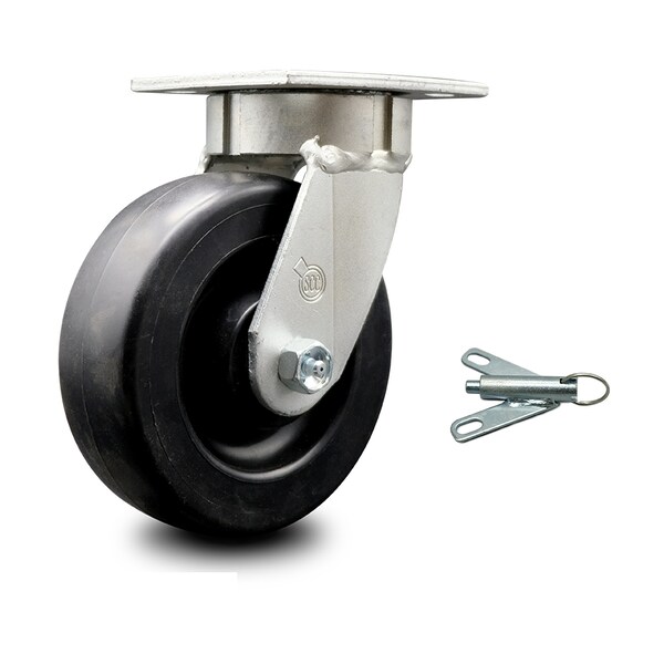 6 Inch Kingpinless Polyolefin Wheel Swivel Caster with Swivel Lock SCC